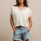 IVORY/FUCHSIA / S